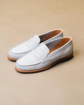 Berwick French Loafers Grain – White